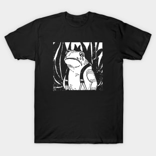 A Nostalgic Blend of Vintage Aesthetics and Sad Frog Vibes T-Shirt